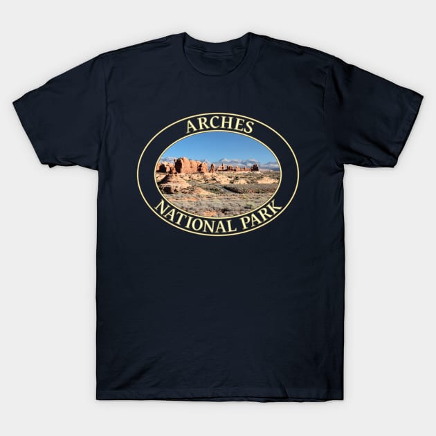 The Windows at Arches National Park in Moab, Utah T-Shirt by GentleSeas